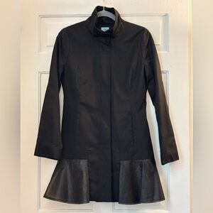 NWOT CeCe Ruffle Flared Hem Jacket Coat, size S
